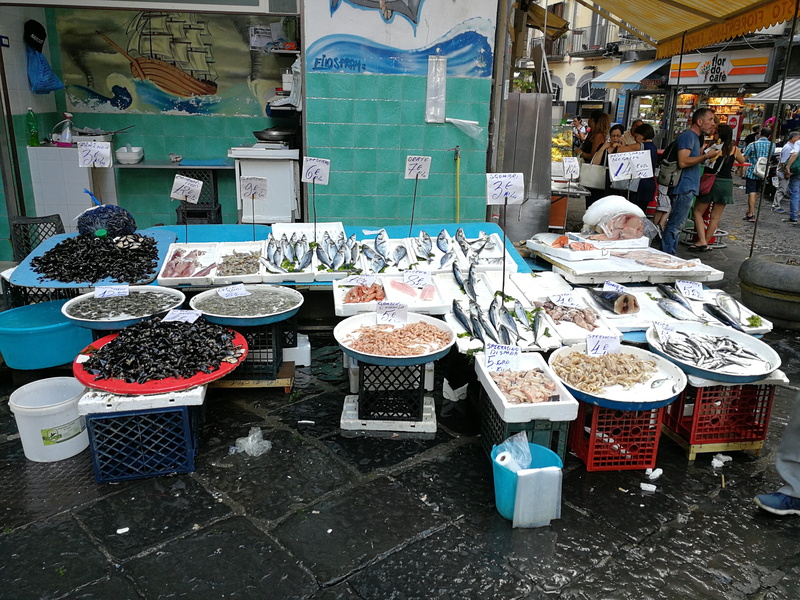 incidental people, wellbeing, napoli, choice, 4K, day, sale, small business, collection, for sale, abundance, market, container, outdoors, street, fish