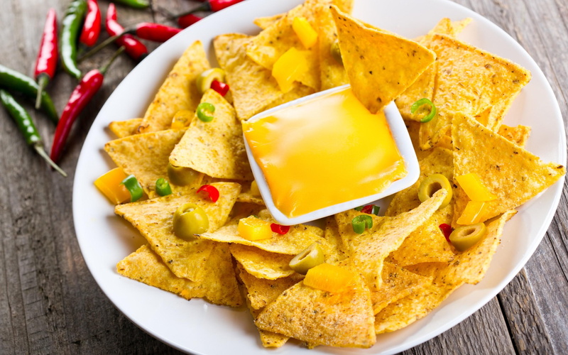 mexican, food, chips, cheese, nature, 2K