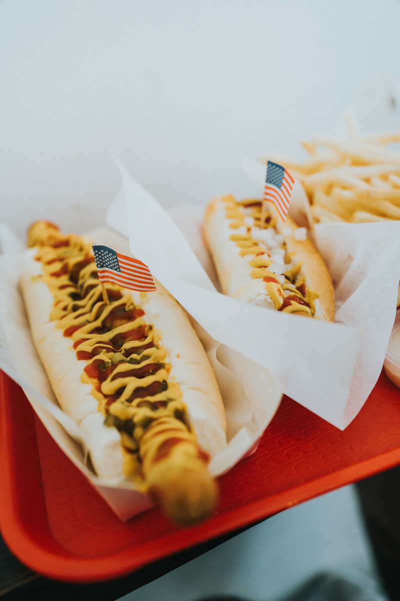 wrap sandwich, closeup, 5K, two, unhealthy Eating, dinner, no people, meal, top, on top, temptation, grilled, paper, indoors, french Fries, ketchup, prepared potato