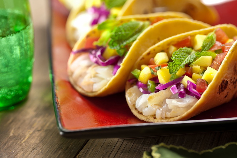 food, taco, tomato, 720P, lunch, table, wellbeing, freshness, vegetarian food, mexican food, tortilla - flatbread, fruit, indoors, sandwich, wrap sandwich