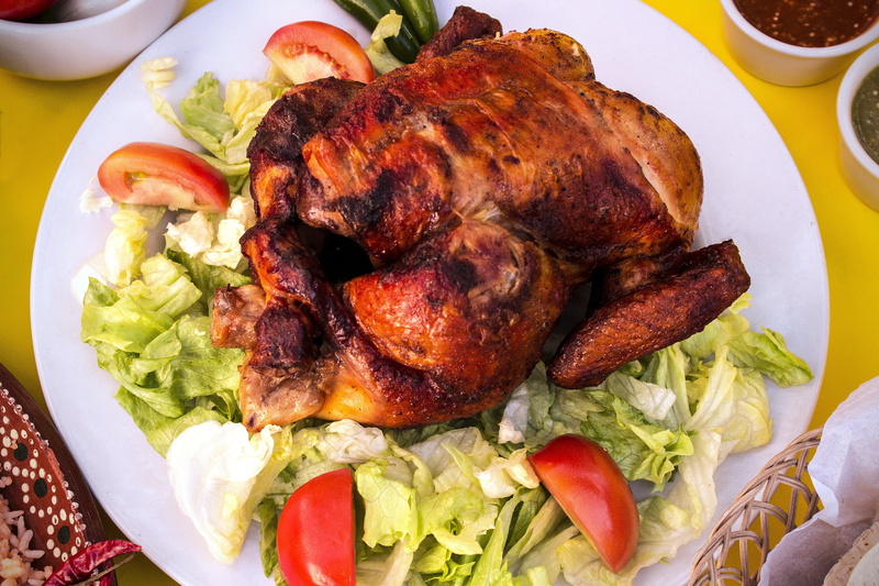 dinner, no people, meat, meal, chicken meat, lettuce, crockery, food, grilled, roast chicken, healthy eating, vegetable, still life, white meat, rico, freshness
