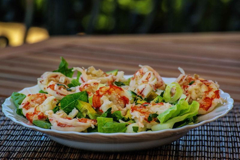 seafood, green, crustacean, ready-to-eat, delicious, cooked, cuisine, dish, garnish, salad, gourmet, table, food and drink, nutrition, mediterranean, sea food