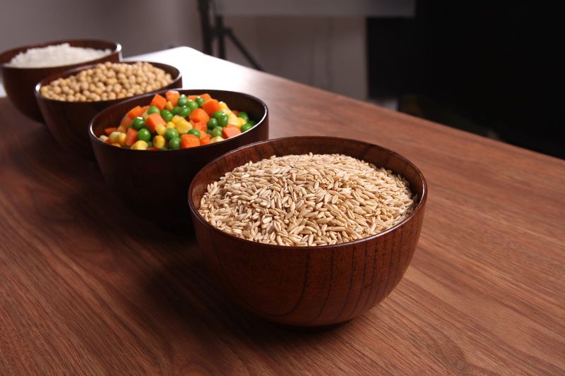 raw food, whole grains, table, meal, ceramic, food, freshness, healthy eating, cereal plant, wood - material, vegetarian food, meter, soybeans, seed, rice - food staple