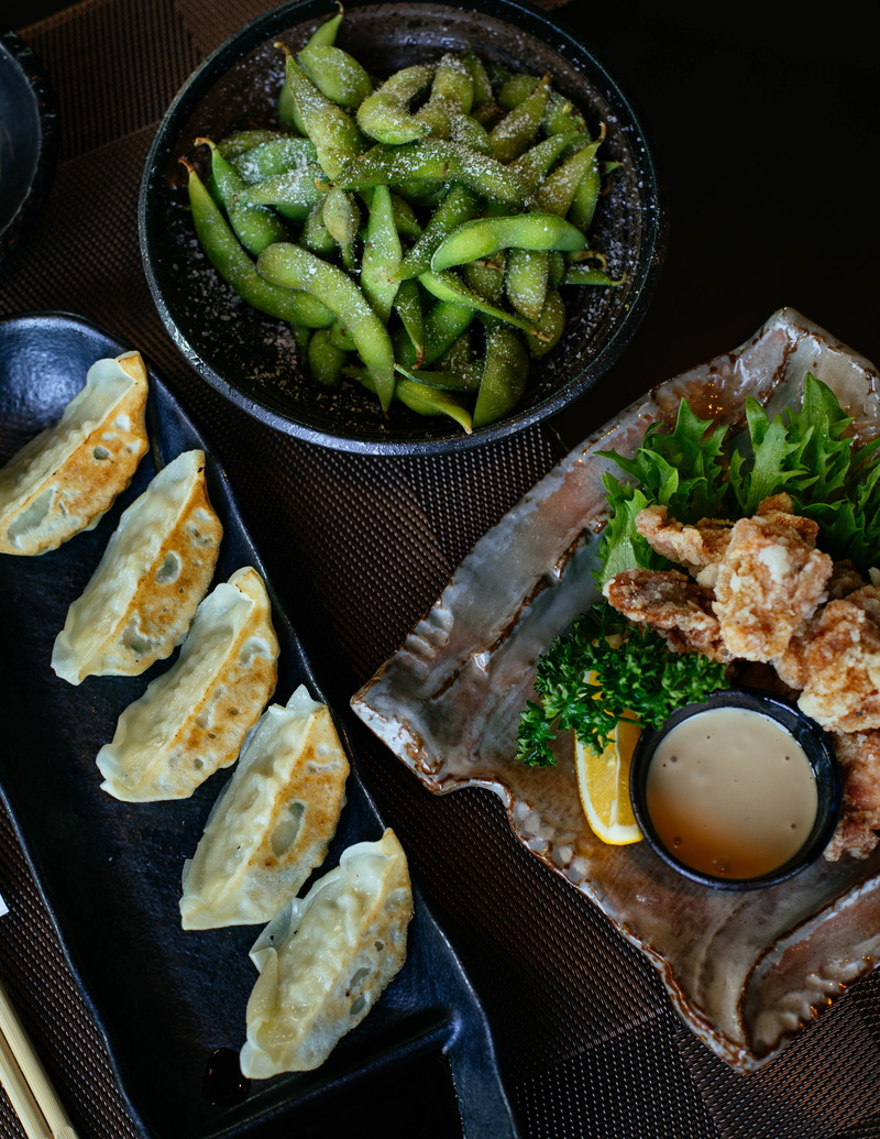 close-up, seafood, meal, no people, traditional, top, appetizer, tasty, plate, bowl, still life, directly above, serving size, dumplings, wellbeing, indoors