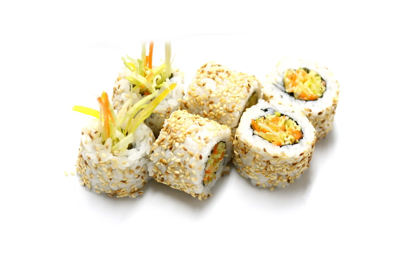 vegetable, food, rice - Food Staple, snack, cultures, studio shot, isolated, no people, rolled Up, close-up, plate, seafood, rice - Cereal Plant, cut out