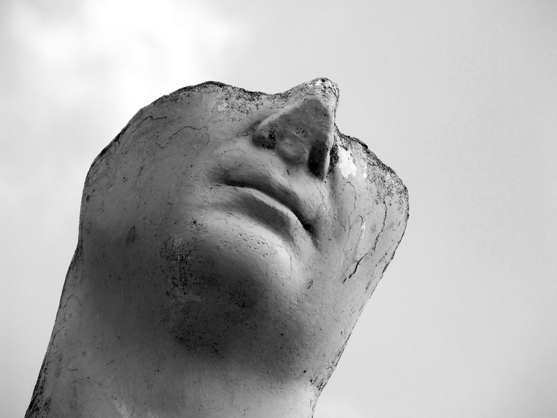 black and white, grayscale, man, silhouette, photo, close-up, nature, nose, 2K, proportion, seville, grey, beheaded, canon of beauty, male figure, museum