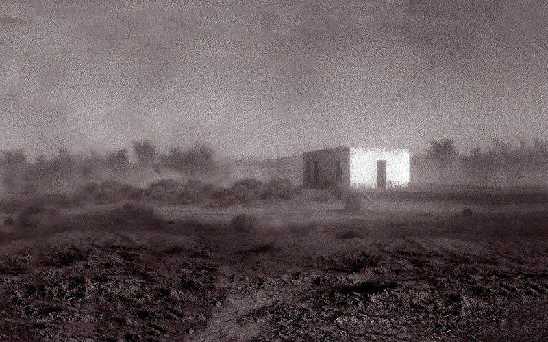 tree, no people, day, 1080P, landscape, damaged, nature, outdoors, fog, architecture, building, field, building exterior, land, environment, music godspeed you black emperor album covers