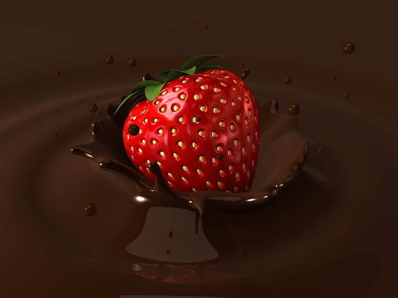 strawberry, sweet Food, healthy Eating, black background, shiny, eating, 4K, food, water, liquid, temptation, dieting, drops, chocolate, berry Fruit, refreshment