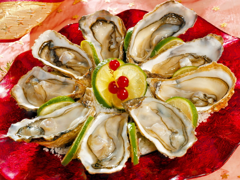 plate, food And Drink, ready-to-eat, still life, high angle view, animal shell, seafood, healthy Eating, lunch, lemon, shell, cultures, asia, refreshment