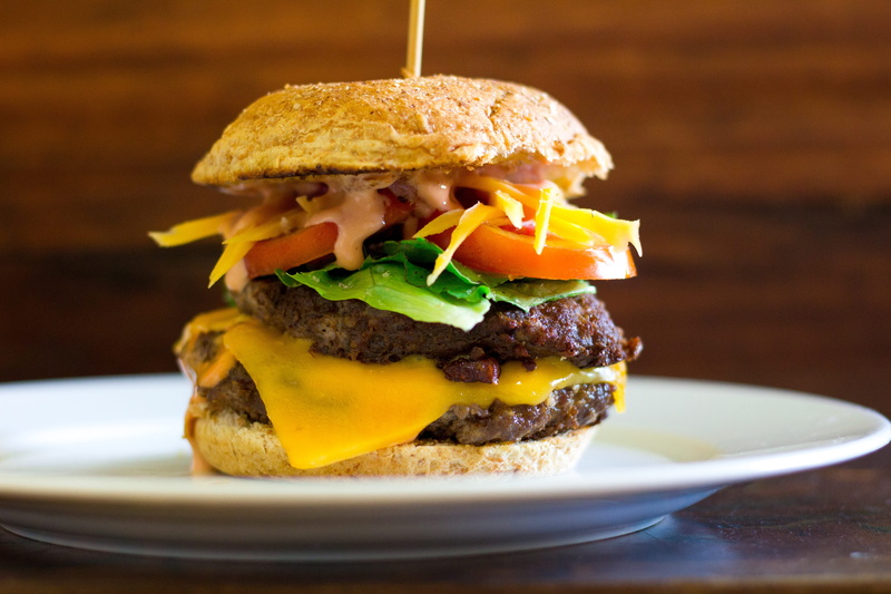 take out food, fast food, food, ground beef, sandwich, restaurant, no people, bun, close-up, indoors, meat, food and drink, lettuce, dinner, cheeseburger