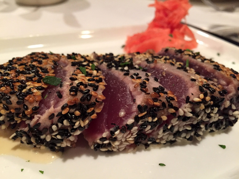 healthy eating, steak, focus on foreground, seeds, Tuna Fish, sweet food, dessert, meal, sushi, indulgence, garnish, indoors, seafood, close-up, temptation