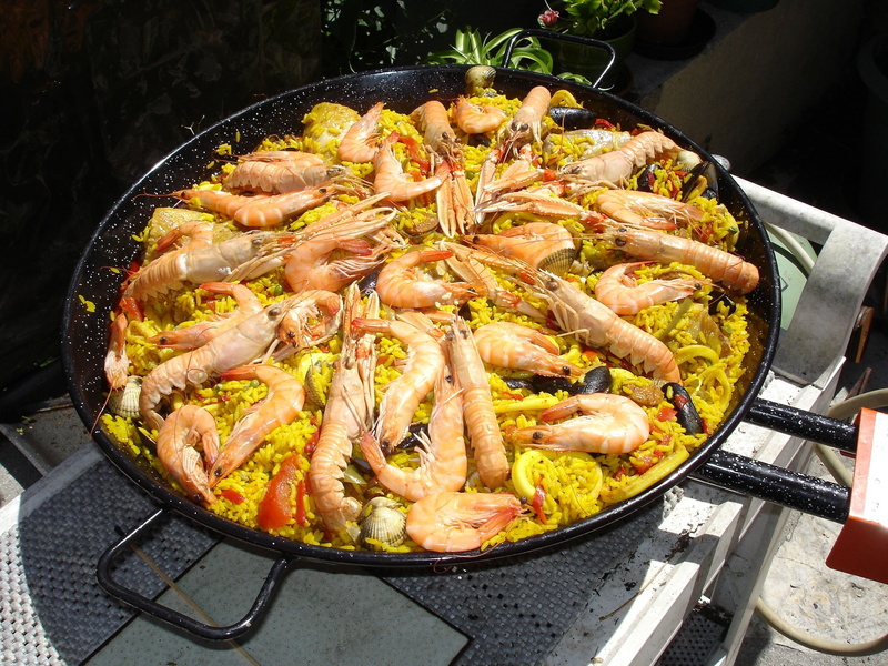 paella, marisco, valenciana, arroz, 1080P