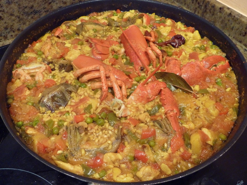 healthy eating, cooked, Rice, fruit, 4K, lobster, indulgence, Grain, Paella, still life, Food, seafood, conine spanish, stew, household equipment, freshness