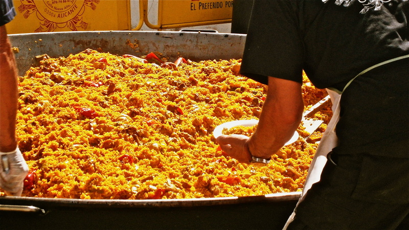 people, Paella, preparing food, food And Drink, market, temptation, day, human hand, Rice, unhealthy eating, human body part, real people, party, Party