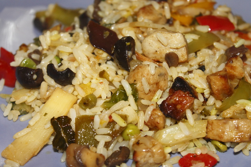 eat, high angle view, court, indulgence, homemade, rice plate, fry up, lunch, food and drink, rice ladle, serving size, fruit, still life, healthy eating