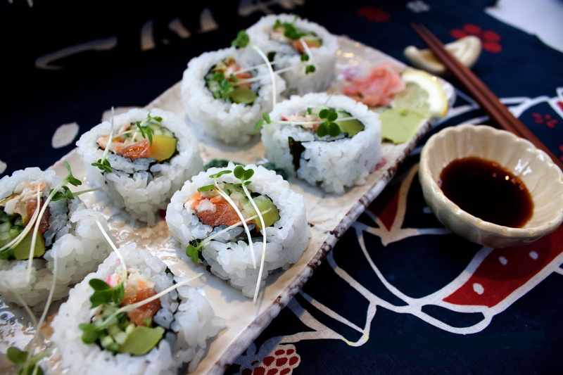 1080P, garnish, healthy eating, serving size, japanese food, soy sauce, chinese food, Japan, fish, dish, avocado, asian food, still life, freshness, ready-to-eat
