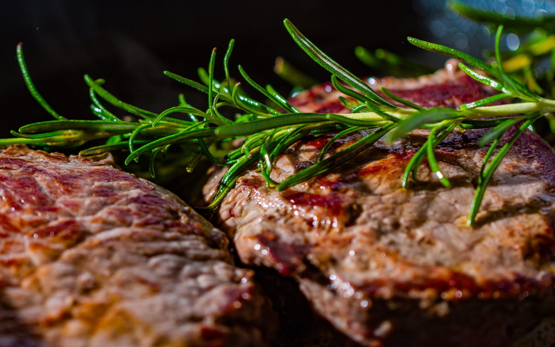 barbecue, nutrition, freshness, lunch, beef, rosmarine, dine, plant, patties, bbq, dinner, fry, healthy eating, selective focus, cutlets, soft focus, vegetable