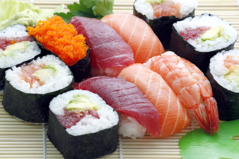 wellbeing, plate, tuna, red, meal, eat, delicious, healthy, lunch, 4K, rice, rice - food staple, fish, seaweed, indoors, food, vertebrate, seafood, animal