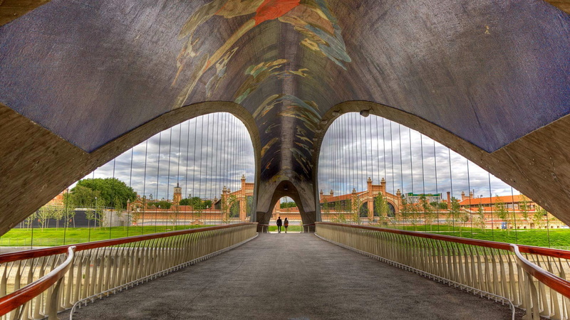 Bridge of the Slaughterhouse, cultural center, Spain, 1080P, Madrid