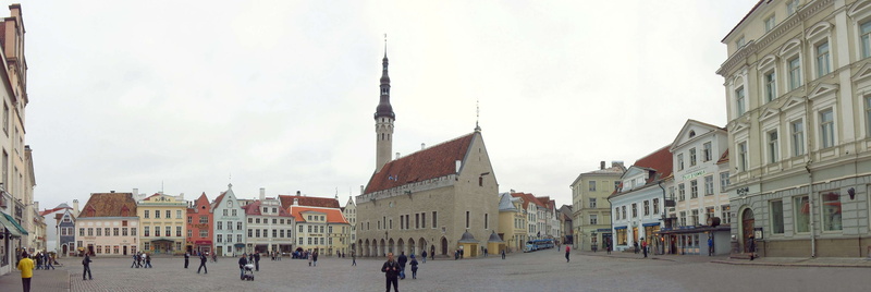 place of worship, built structure, estonia, tourism, 4K, the past, town square, eesti, day, building, nature, outdoors, sky, city, town, architecture
