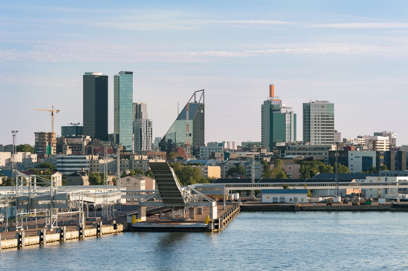 water, near, skyscraper, nature, financial district, daytime, Estonia, high, City, calm, architecture, office building exterior, river, residential district