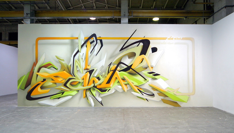 3D, Daim, 2K, graffiti, typography