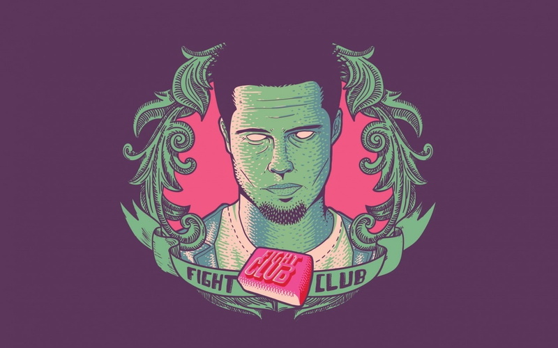 black background, business, people, indoors, Fight club, creativity, communication, emotion, studio shot, colored background, Art, green color, Tyler durden