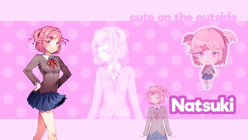 Natsuki (Doki Doki Literature Club!), Doki Doki Literature Club!, Video Game, 1080P
