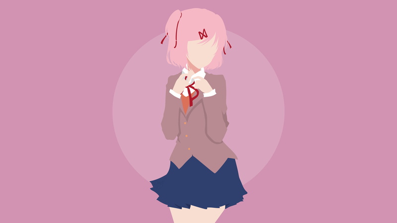 Natsuki (Doki Doki Literature Club!), Doki Doki Literature Club!, Video Game, 4K