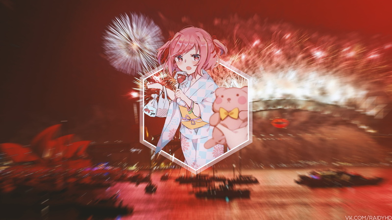 Natsuki, anime girls, picture-in-picture, Doki Doki Literature Club, anime, 4K