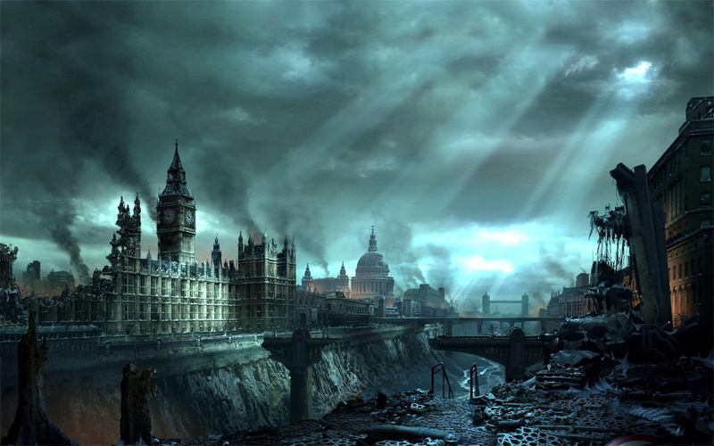dark, apocalyptic, sci fi, london, city, action, 1080P, fantasy, hellgate