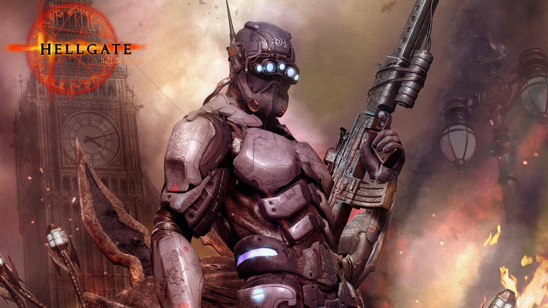 london, weapon, warrior, poster, armor, fantasy, sci fi, action, 1080P, gun, hellgate