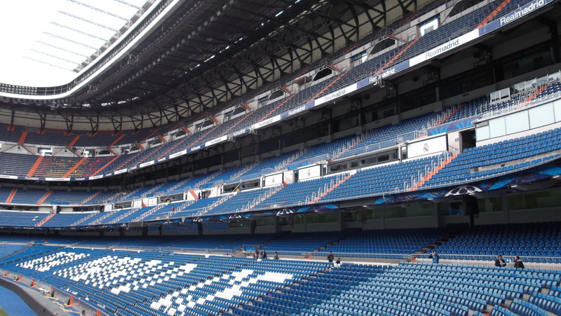 building exterior, stadium, no people, santiago bernabeu, pattern, full frame, architecture, window, football, sport, backgrounds, chairs, building, outdoors