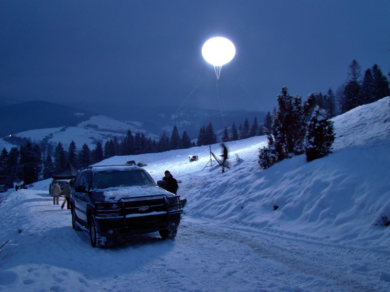 sky, beside, time, parked, nature, 2K, scene, snowcapped mountain, field, filming, covering, film production, illuminated, frame, light, cold temperature