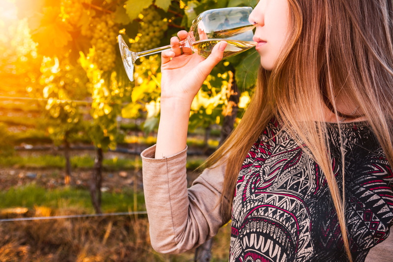 young women, gorgeous, beauty, holding, nature, wine, women, brown hair, food and drink, adult, hairstyle, drink, portrait, one person, drinking, leisure activity