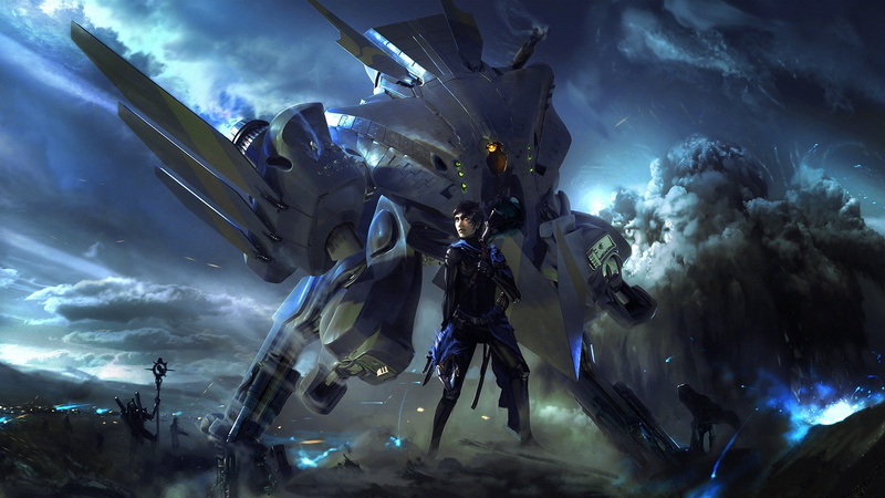 science fiction, Wen-JR, 1080P, fantasy art, artwork, spacewar, video games, mech