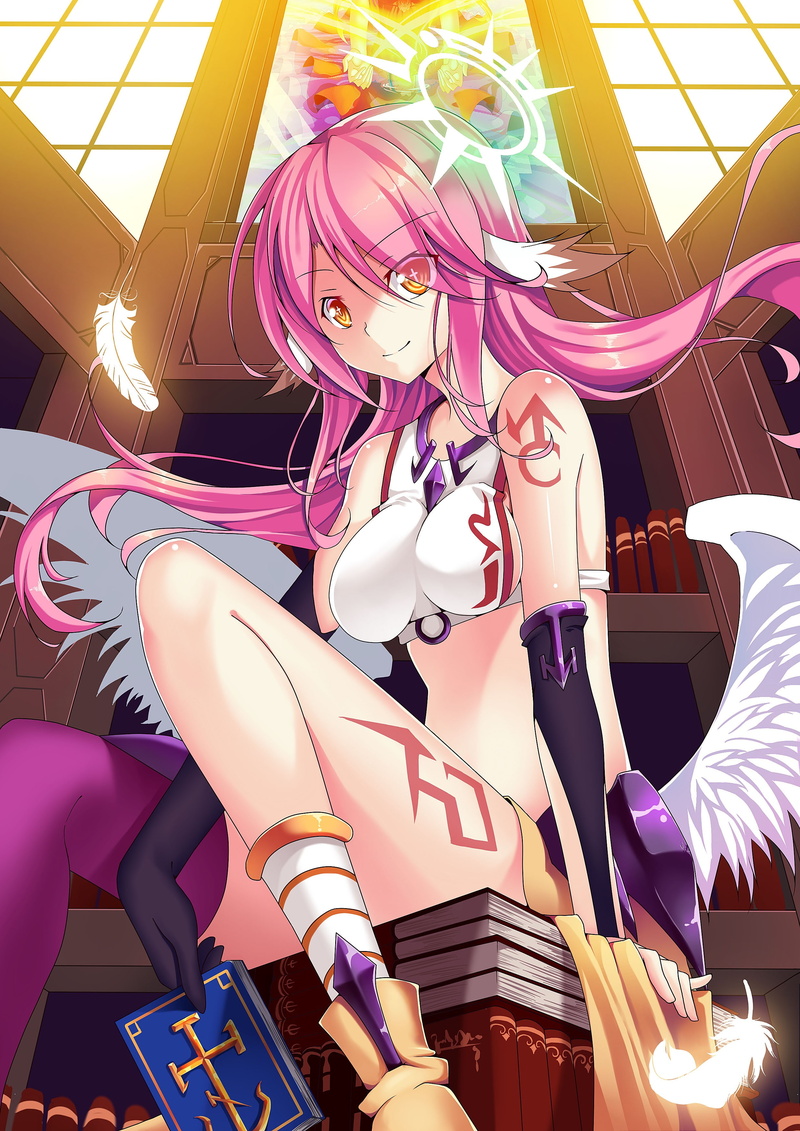 -wings, pink, -pink-hair, hair, 2K, life, wings, -jibril, game, jibril