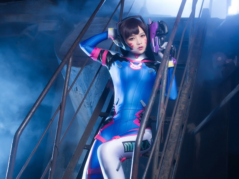 D.Va (Overwatch), Women, Cosplay, Overwatch, 1080P