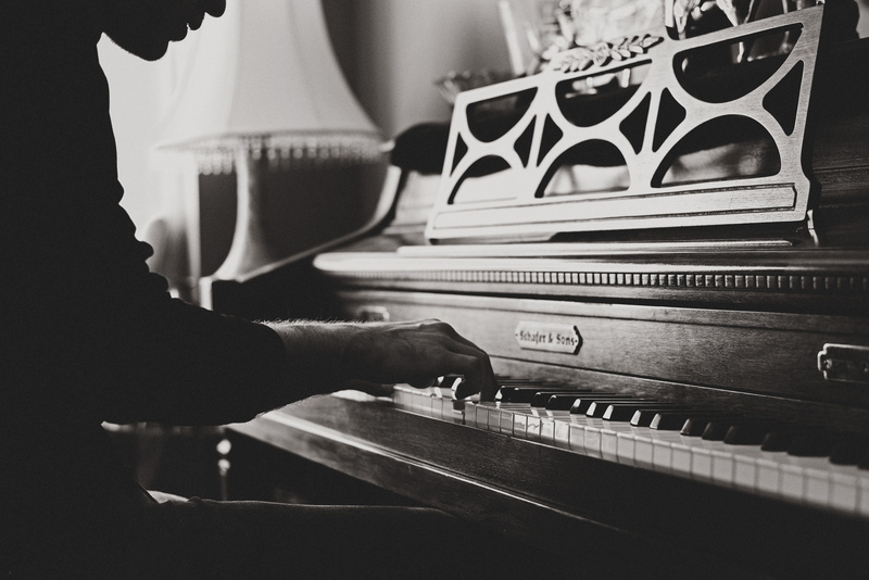 piano, keyboard, vintage, classic, men, bw, play, upright, sheet Music, skill, performing Arts Event, sound, musical equipment, arts And Entertainment