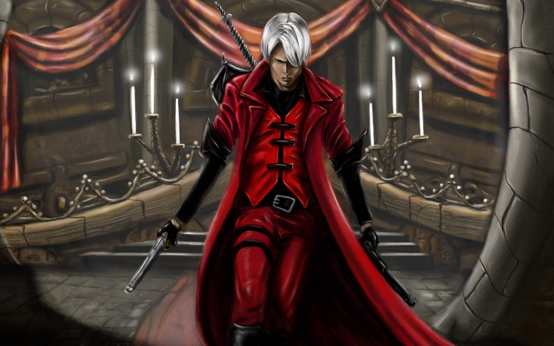 one Person, clothing, Rebellion, real people, candles, males, Ebony andamp; Ivory, Dante, 2K, looking at camera, leisure activity, poludemon, DMC 1