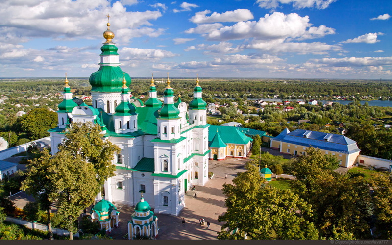 troeckiy, chernihiv, cityscape, day, 4K, architecture, sky, built structure, plant, tree, high angle view, outdoors, building, no people, th, century