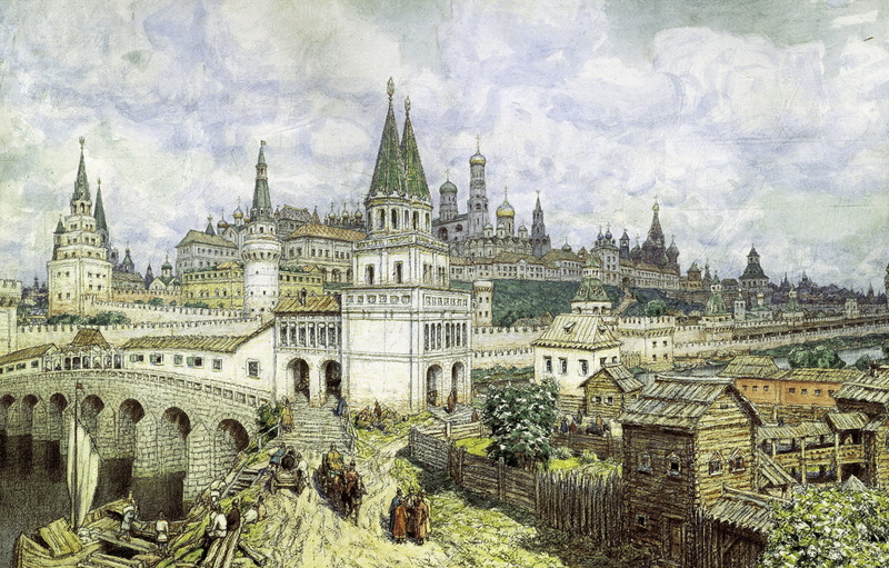 17th century, 1080P, ancient, no people, art, tree, cloud - sky, incidental people, Cityscape, famous Place, ornate, city, built structure, century, history
