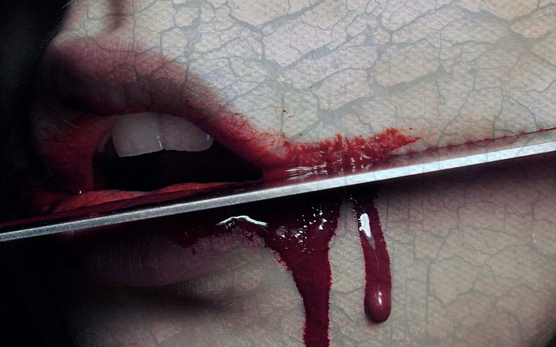 Emo, horror, emotion, creepy, weapon, spooky, mood, macabre, Gothic, blood, Dark, 1080P, knife, death, scary, lips