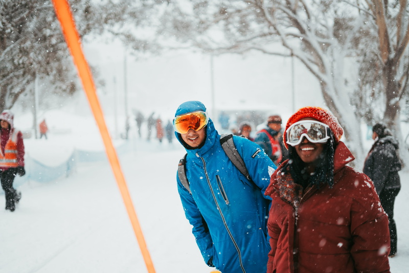 mountain, goggle, healthy Lifestyle, group Of People, standing, covered, playful, eye, knit Hat, females, person, males, parent, adult, friendship, white