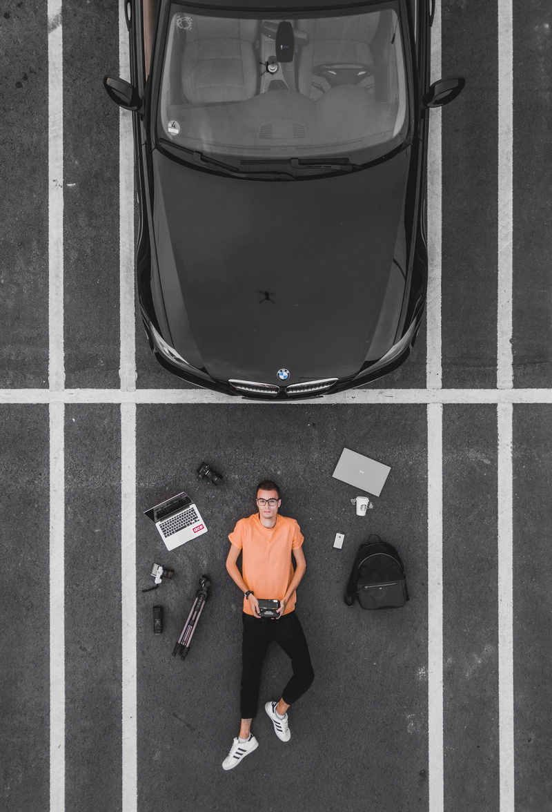 transportation, starbuck, macbook, man, outdoors, camera, males, urban Scene, land Vehicle, parking lot, caucasian Ethnicity, people, tech, flatlay, near