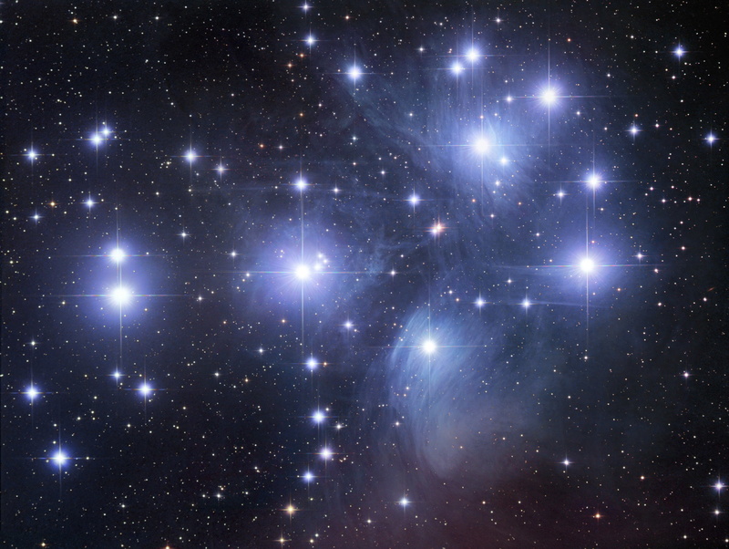 space, the Pleiades, stars, 1080P, nebula