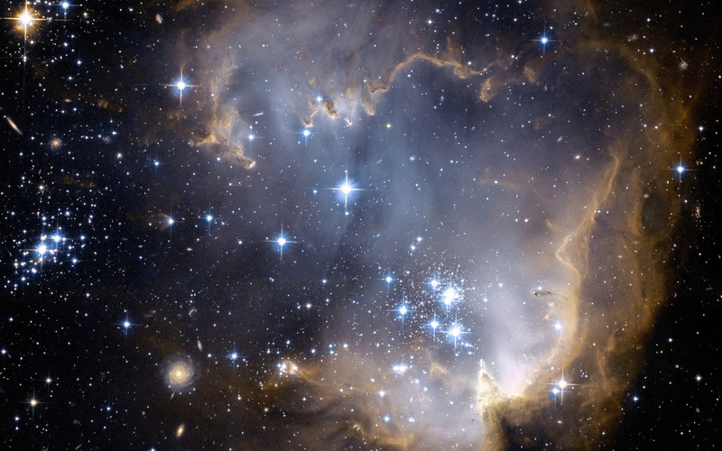 space, stars, Pleiades, hd, art, outer, outer space, 720P, nebulae