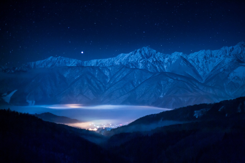star, high, beauty in nature, surrounded, Sirius, outdoors, cold temperature, water, sky, galaxy, snowcapped mountain, scenics - nature, landscape, tranquility