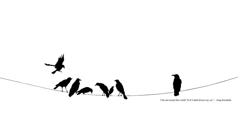 lines, black, quotes, white, ravens, power, minimalistic, 1080P, crows