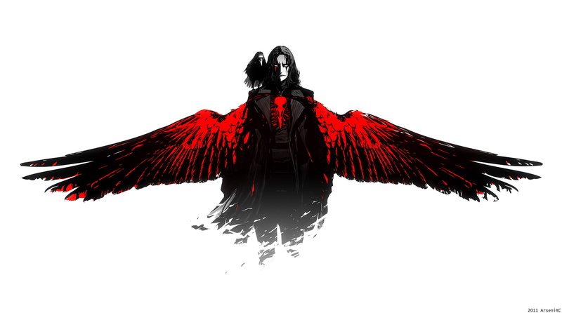 cut out, women, red, isolated, man, art, vector, Raven, animals in the wild, illustration, white background, The Crow, halloween, the film, one animal